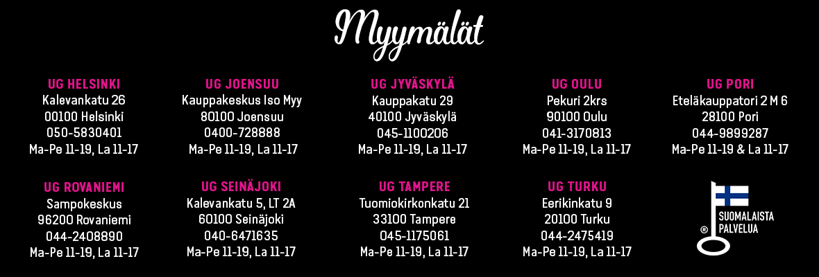 Banneri leveä 6 myymalat