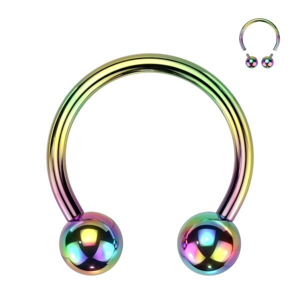 Basic Titanium Rainbow 1.2mm-Hevosenkenkä