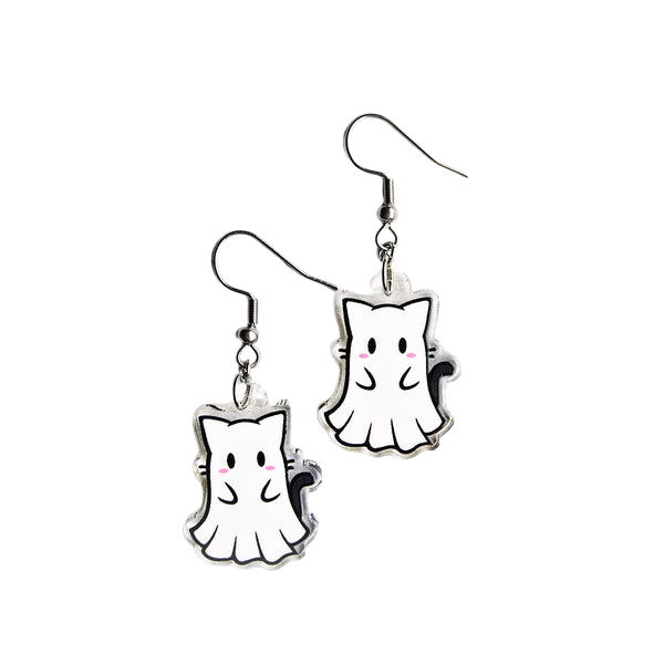 Cute Halloween Ghost Cat-Korvakorut-2