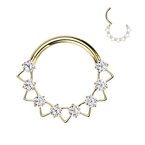 Evelyne Titanium Gold 1.2mm-Rengas
