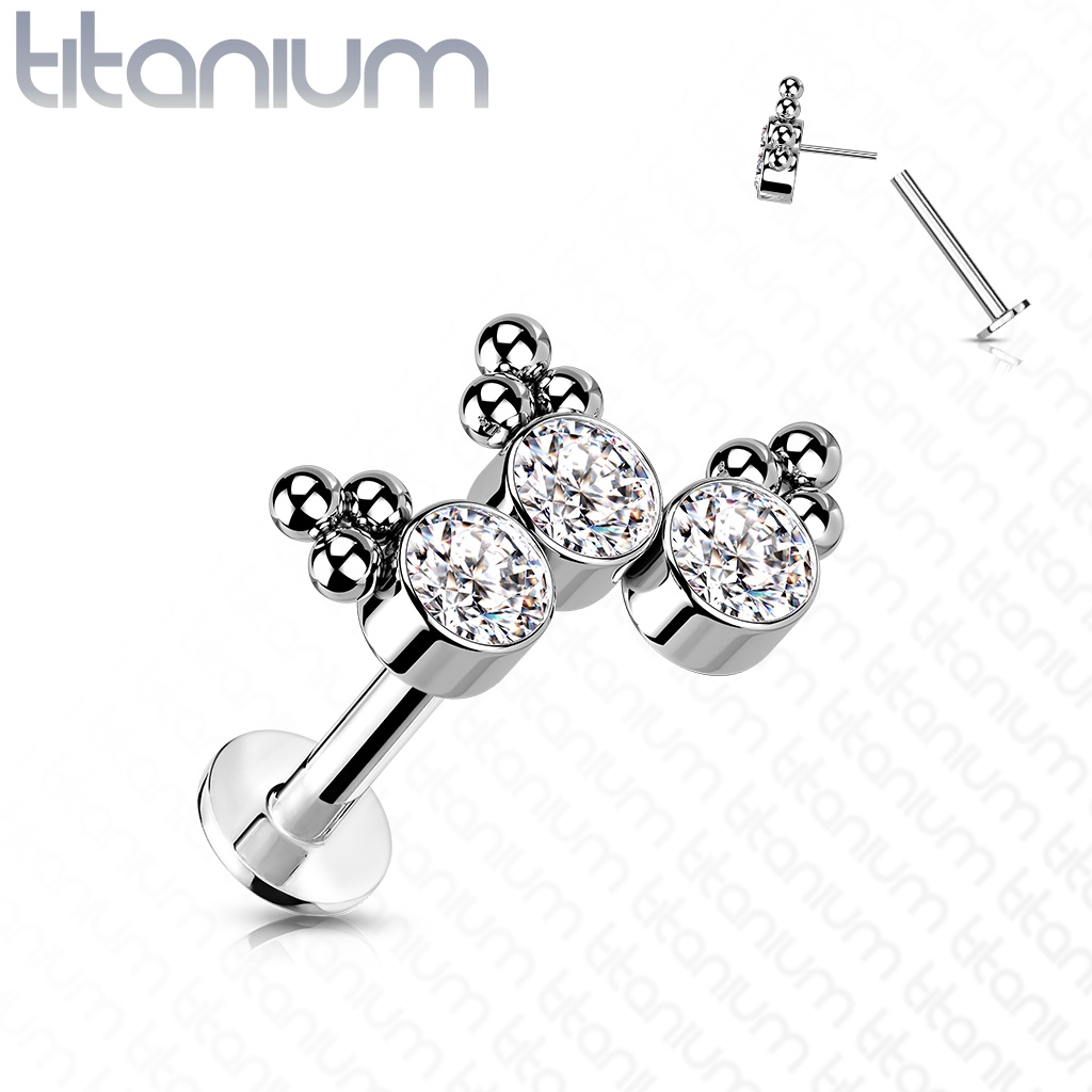 Eowyn Clear Titanium-Labret