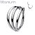 Titanium Triple Layer Silver-Rengas